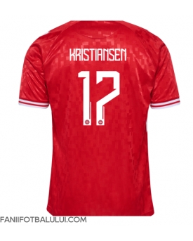 Danemarca Victor Kristiansen #17 Tricou Fotbal Replică European 2024 Barbati Acasa